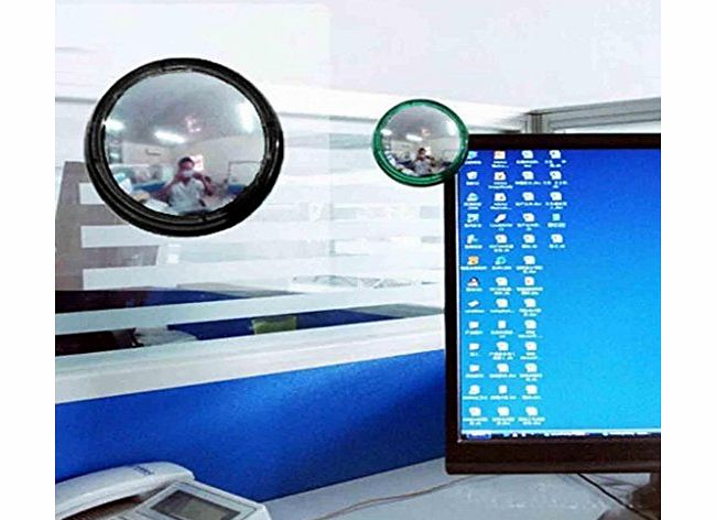 HuntGold 1X Office DIY PC Laptop Desktop Computer Rearview Mirror Convex Glasses Monitor(blue)