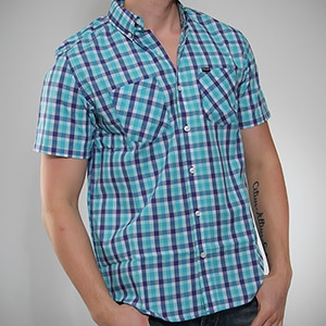 Indo Short sleeve shirt - Aqua