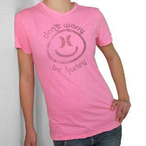 Hurley Ladies Smiley Tee shirt