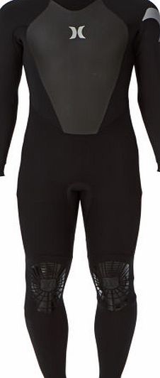 Hurley Mens Hurley Icon 4/3mm Back Zip Wetsuit - Black