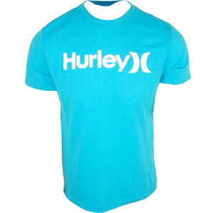Mens Hurley One & Only Premium T-Shirt. H Cyan