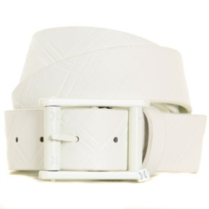 One and Only Fitted Belt - White