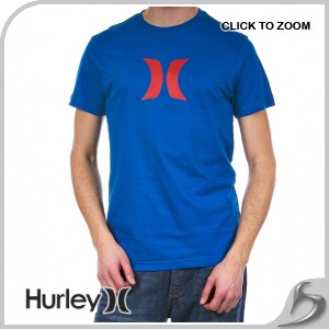 T-Shirt - Hurley Icon T-Shirt - Sports Blue