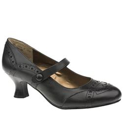Female Clear Leather Upper in Black