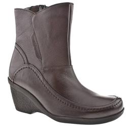 Female Hooper Leather Upper Ankle Boots in Brown