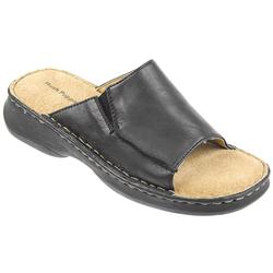 Hush Puppies Female Hp7gleaming Leather Upper Leather Lining Comfort Summer in Black