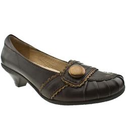 Female Hush Puppies Claudina Leather Upper in Black