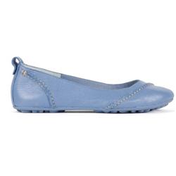 Hush Puppies Female Janessa Leather Upper Leather Lining Comfort Large Sizes in Blue