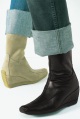 HUSH PUPPIES mango leather wedge ankle boot