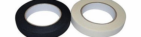 HUWAIYUNDONG JIA Sports Outdoor 2.5cm x 22.5m Cloth Ice hockey tape for Hockey Stick (Assorted Color) , Black