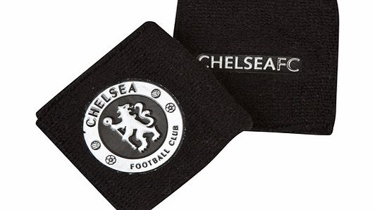 Hy-pro Chelsea Wristbands - Black/Silver CH01579