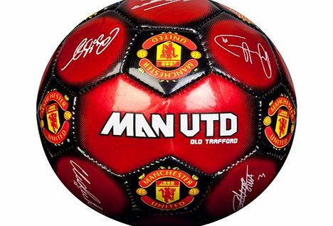 Hy-pro Manchester United Signature Football - Size 1