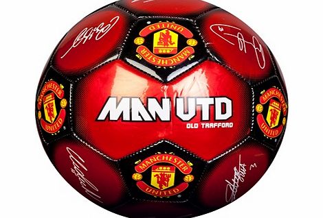 Hy-pro Manchester United Signature Football - Size 5