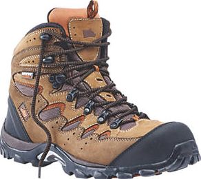 Hyena, 1228[^]4538D Eiger Comfort Safety Boots Brown Size 7