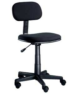 Hygena Gas Lift Swivel Office Chair - Black