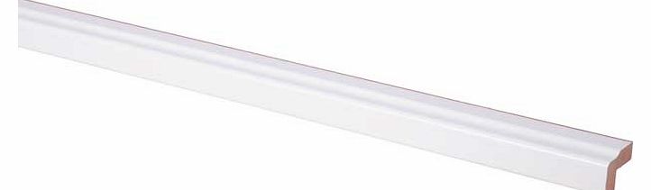 Valencia 2400mm Cornice - White Gloss