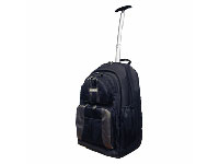 Nylon 2 in 1 back pack roller bag for notebook upto 15.4inch