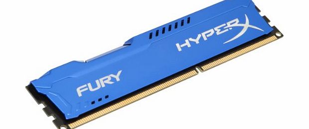 HyperX FURY Series 4GB DDR3 1600MHz CL10 DIMM Memory Module - Blue