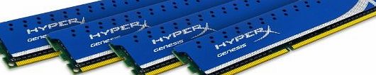 HyperX Genesis 16 GB 1600 MHz DDR3 CL9 DIMM Memory Kit (4 x 4 GB) - XMP Ready
