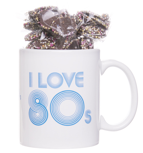 I Love The 80s Mug and Retro Sweets Gift Set