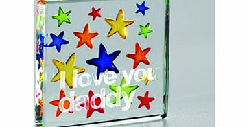 I Love You Daddy Glass Token