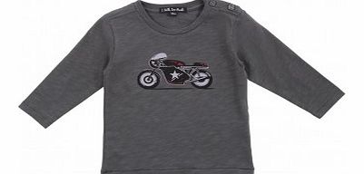 Denis moto t-shirt Dark grey `12 months,18