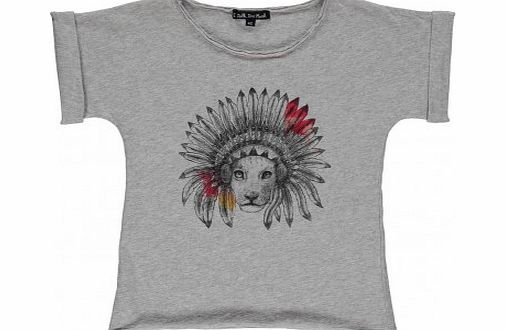 Lion Esther T-shirt Heather grey `2 years,4
