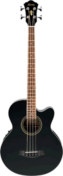 Ibanez AEB8E Electro Acoustic Bass Guitar Black