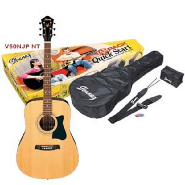 Ibanez V50 Acoustic Guitar JamPack in Natural