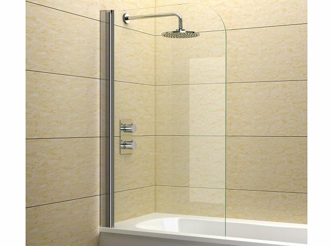 iBath 800 x 1400 mm Luxury Bath Shower Glass Modern Bathroom Screen