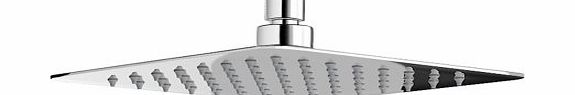 iBath Modern 8`` Fixed Mixer Shower Head Ultra Thin Square Stainless Steel SH110