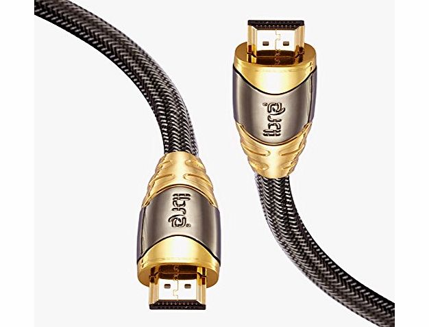 IBRA LUXURY GOLD High Speed 1.5 Meter Gold Plated HDMI to HDMI cable with 3D, Ethernet and Audio Return Channel,Version 2.0/1.4a (1.5m/4.8ft)