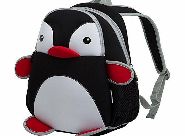 ICCI  Animal Pack Little Kid Backpack, Penguin, Black