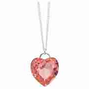 Ice BRIGHT pendant, Sterling Silver Pink Crystal