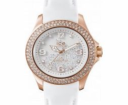 Ice-Watch Ladies Ice-Crystal White Leather