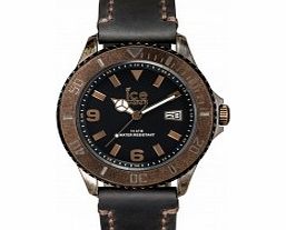 Ice-Watch Mens Ice-Vintage Black Leather Strap