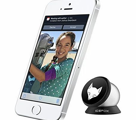 IceFox (TM) Magnetic Universal Smartphone Car Mount Holder Cradle for iphone 6, iPhone 5/ 5S/ 5C/ 4 /4S, Sa