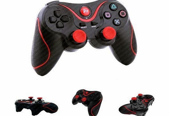 Red/Black Coloured PS3 Controller Gaming Gamer Gamepad Control Stick | Sony Playstation 3 Compatible Accessories by iChoose