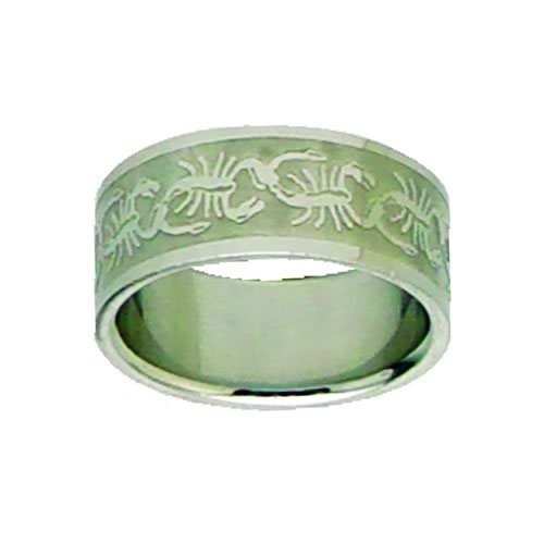 Etched Scorpian Ring