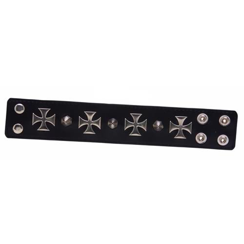 Icon Mens Icon Black Cross Stud Black