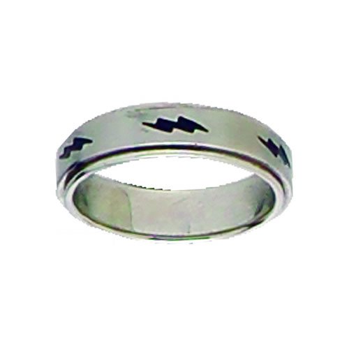 Icon Mens Icon Spinner Lightning Bolt Ring N/a