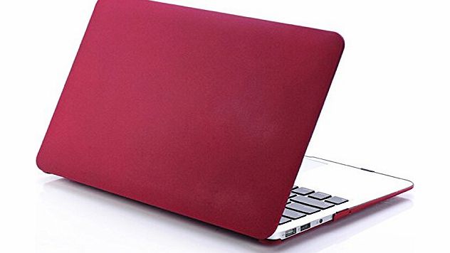 IDACA Macbook Air 13 Case Cover, Only fit for Macbook Air 13.3 Inch,Quicksand Red