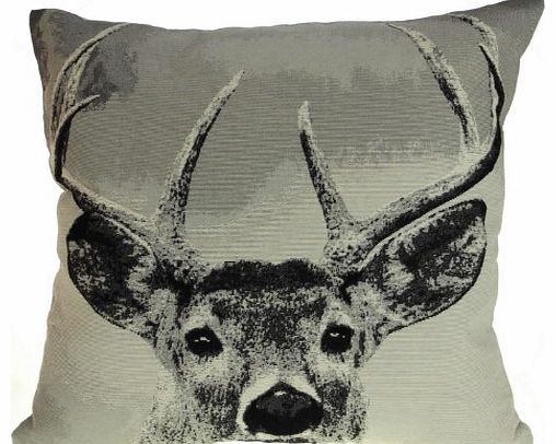 Ideal Textiles Noble Stag Jacquard Cushion Covers 18`` x 18``