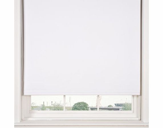 Ideal Textiles Whitehouse Aurora Thermal Blackout White 90cms Wide Straight Edged Roller Blind