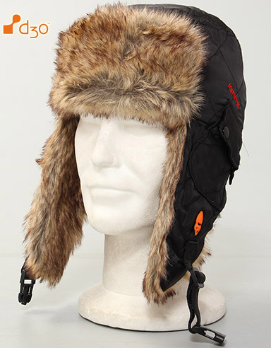 Ruby d3o Protective trapper hat - Black