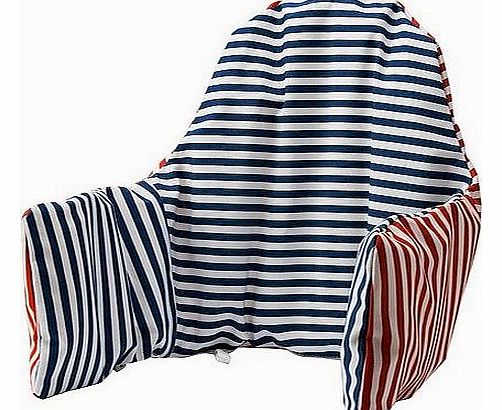 Ikea Antilop Highchair Cushion & Cover - Reversible with 2 colours red or blue (Model: PYTTIG)