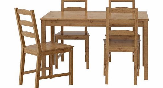 Ikea  JOKKMOKK - Table and 4 chairs, antique stain - 14 l