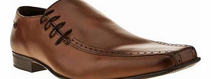 mens ikon brown english side lace shoes