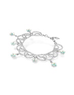 Flower Swarovski Crystal Drops Bracelet
