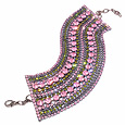 Pink & Green Swarovski Crystal Bracelet